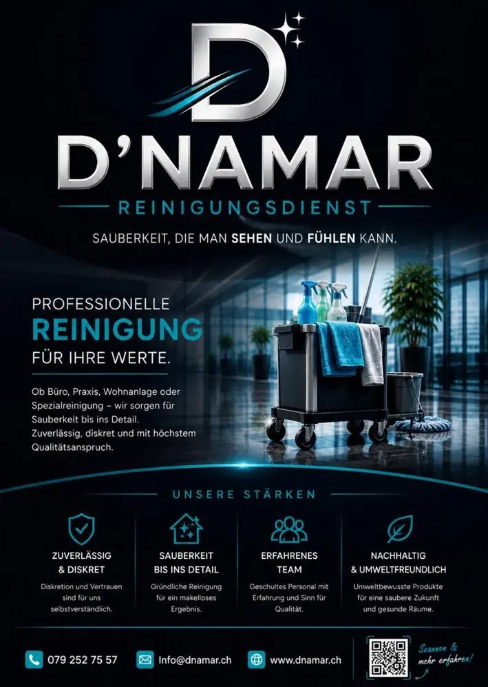 D'Namar Reinigungsdienst GmbH Basel – Leistungsübersicht